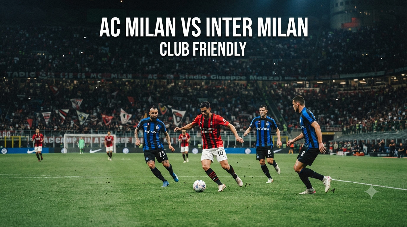 Score808 Menemani Streaming AC Milan vs Inter Milan Club Friendly Sore Ini Pukul 18.00 WIB untuk Semua Penggemar